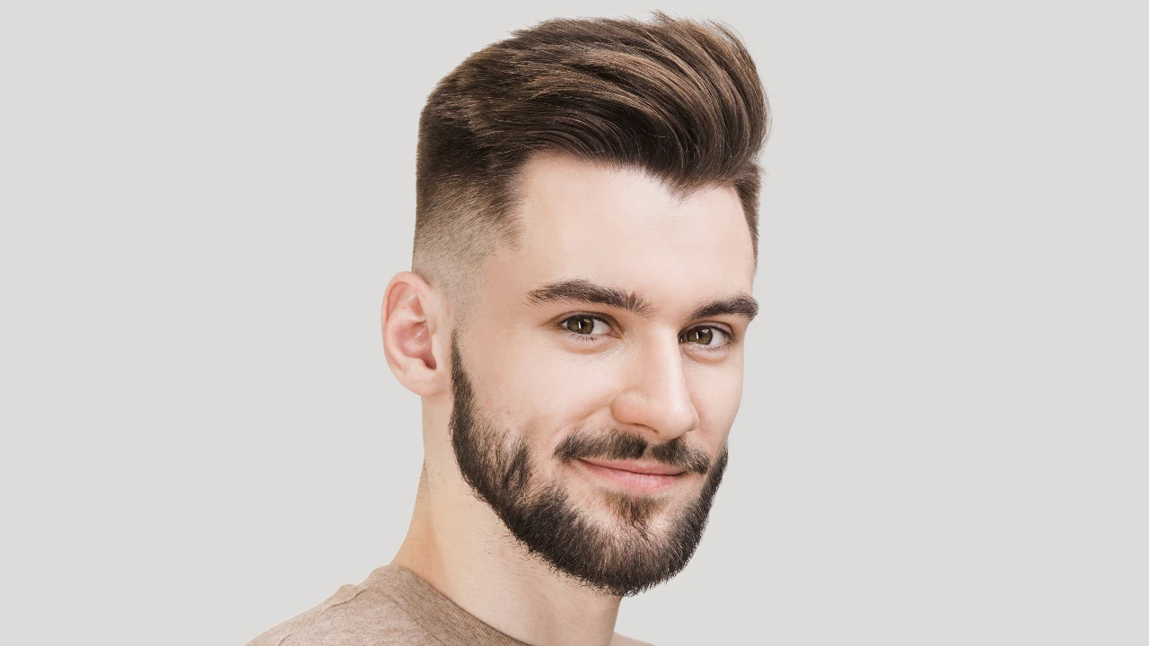corte de cabello para hombres conico con desvanecido